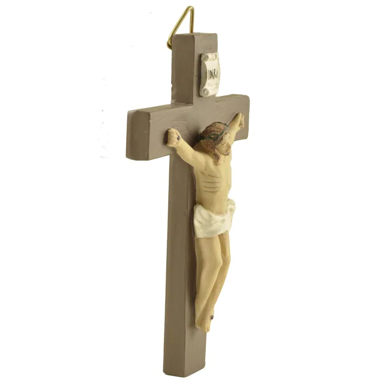 New design polyresin Christian gifts Jesus cross craft for home decoration