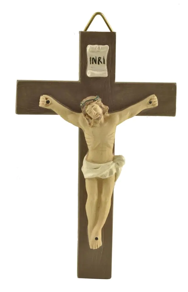 New design polyresin Christian gifts Jesus cross craft for home decoration
