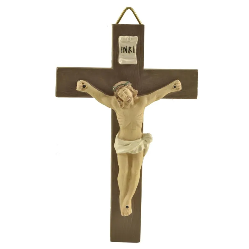 New design polyresin Christian gifts Jesus cross craft for home decoration