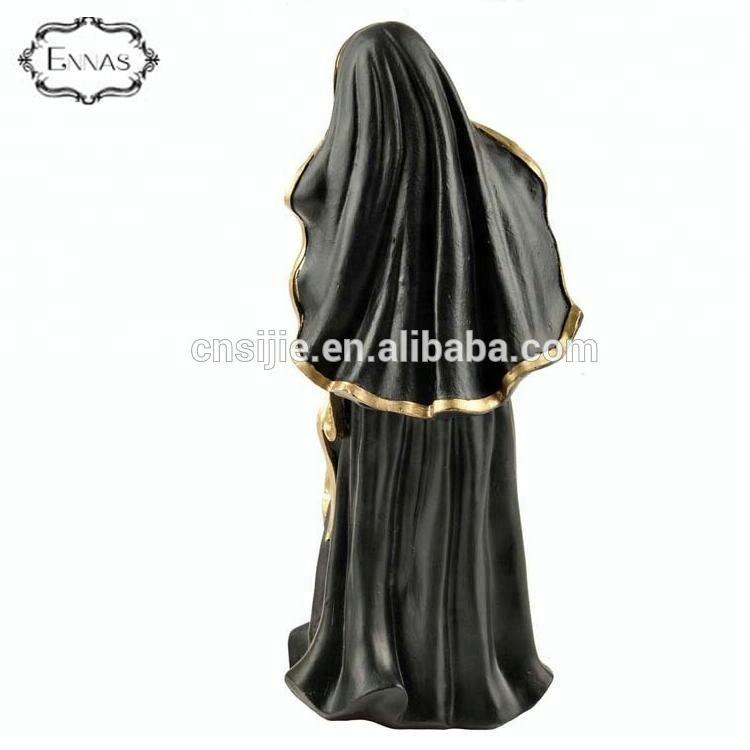 Brand new religious decoration resin nun figurine