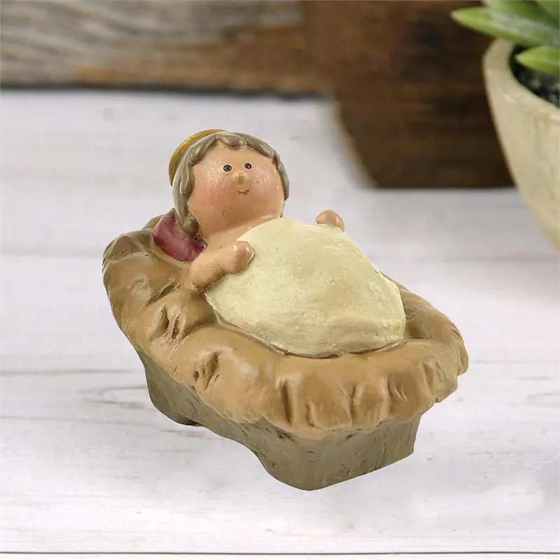 Hot sale christian resin decoration nativity figurine design baby Jesus