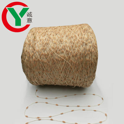 Wholesale Price Metallic gold lurex knot yarn polyester knop yarn fancy yarn for knitting