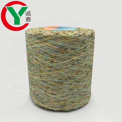 Popular section dyed polyester knot yarn fancy knitting yarn