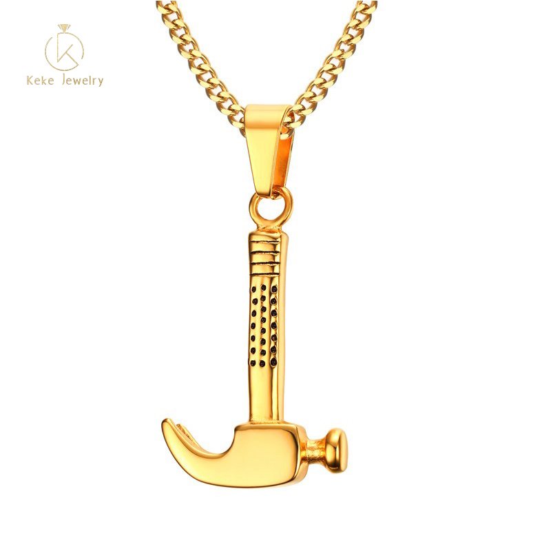 Factory direct 40.5MM stainless steel hammer casting pendant personalized jewelry PN-590
