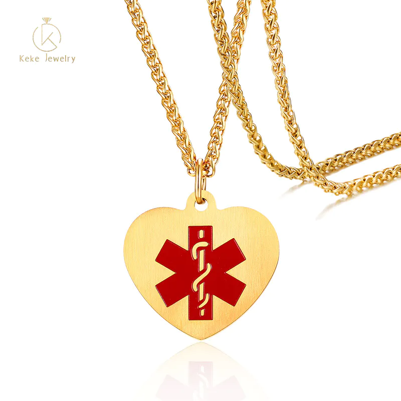 Heart Logo pendant necklace with 24 inches Chain length PN-348