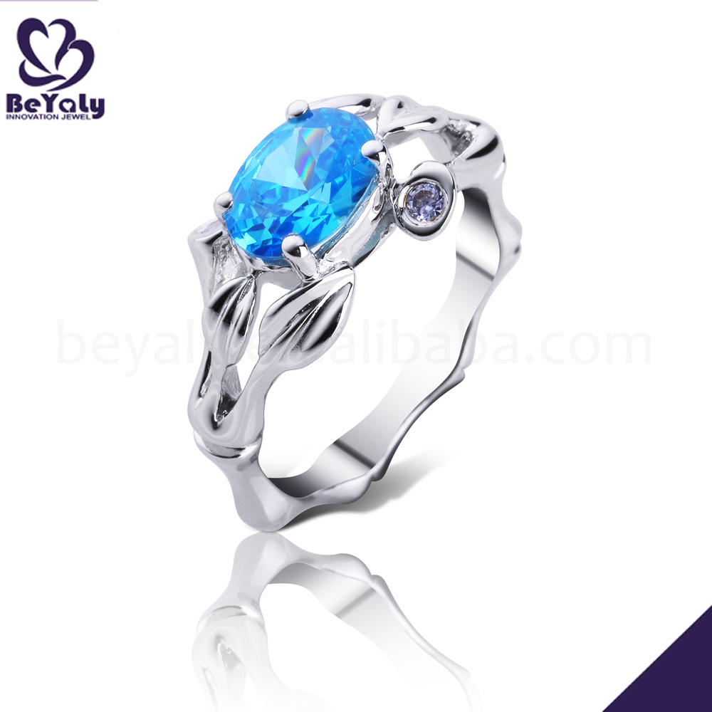 product-High Quality Large Stone Bamboo Design 925 Stamped Silver Ring-BEYALY-img-3