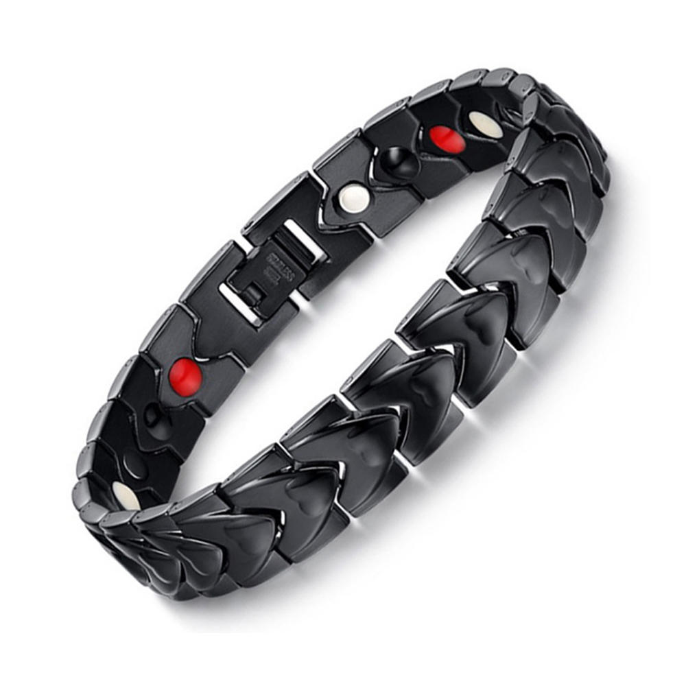 product-Geometric Design Black Ceramic Stainless Steel Bracelets For Men Designs-BEYALY-img-3