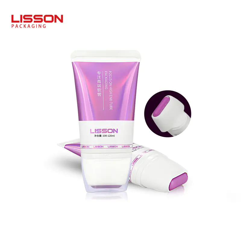 120ml custom empty face and body roller ball massage tube packaging for cream/oil