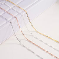 Custom 925 Sterling Silver O 0 Shaped Chain For Necklace