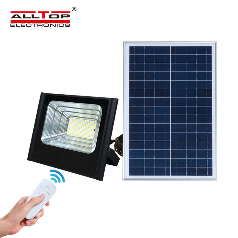 ALLTOP High quality die casting aluminum high efficiency brightest ip65 waterproof 50 100 150 200 w solar led floodlight