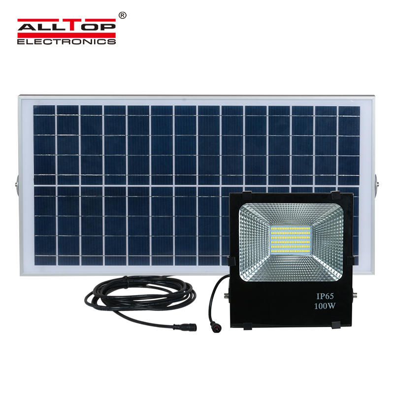 ALLTOP High lumen Bridgelux smd IP65 Waterproof Outdoor 10 20 30 50 100 watt solar led floodlight