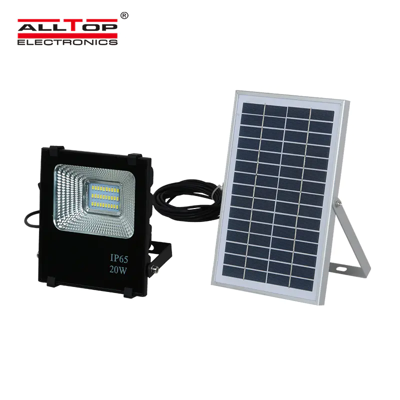 ALLTOP High power ip65 outdoor 10w 20w 30w 50w 100w waterproof battery billboard solar led flood light price