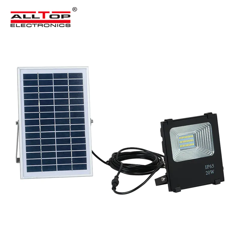 ALLTOP High power ip65 outdoor 10w 20w 30w 50w 100w waterproof battery billboard solar led flood light price
