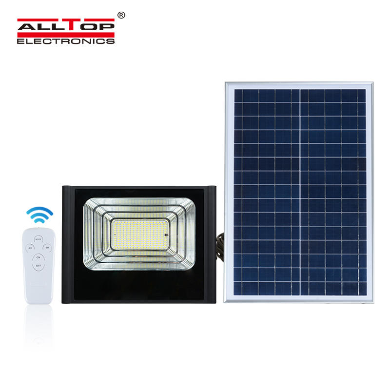 ALLTOP Outdoor garden projector lamp ip65 smd 50w 100w 150w 200w rechargeable solar led flood light