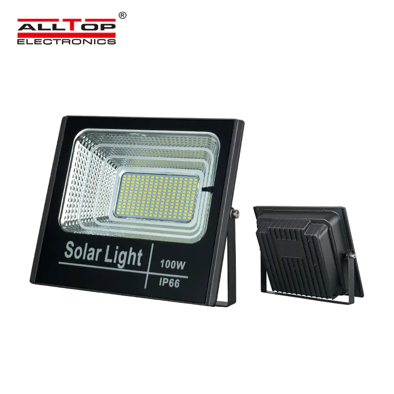 ALLTOP Hot selling High power ip65 waterproof outdoor lighting industrial 25w 40w 60w 100w led solar flood light