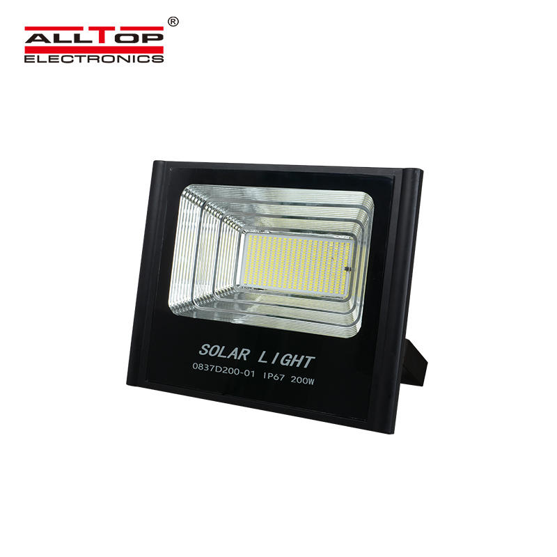 ALLTOP High lumen aluminum ip67 waterproof smd 200watt solar led flood lighting