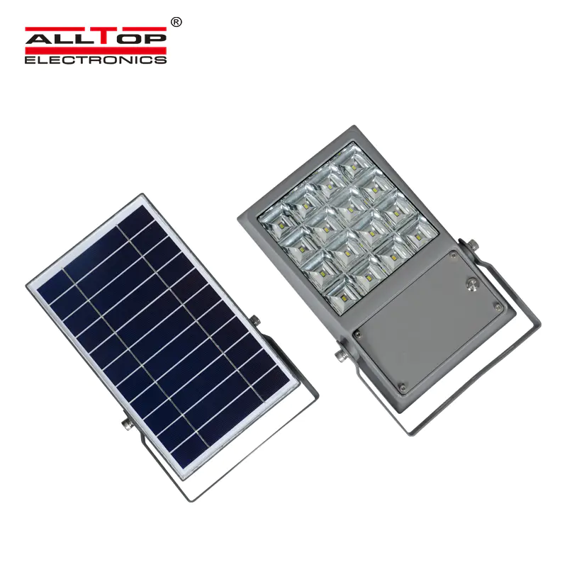 ALLTOP High power IP65 outdoor waterproof SMD bridgelux 8 12 watt solar led flood light