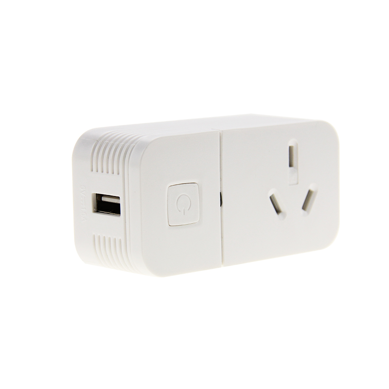 AU Smart Socket Remote Control Outlet Plug Australia Standard Mini Wifi Wireless Socket with USB Outlet for Google Home Alexa
