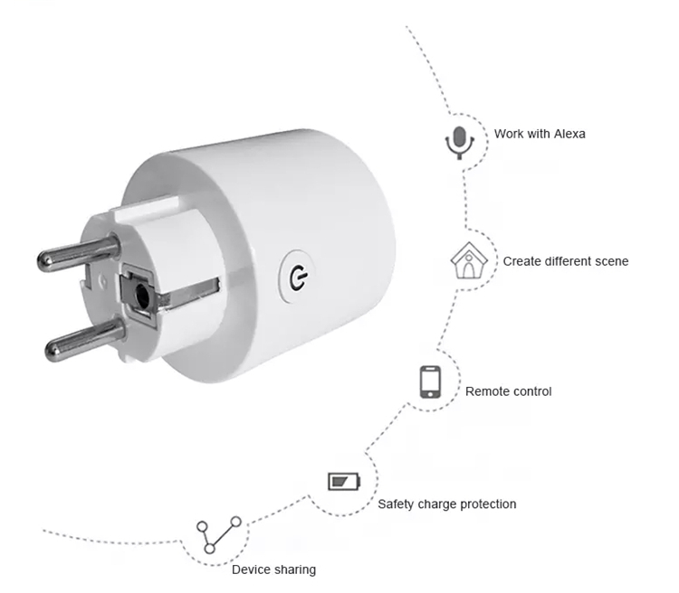 High Quality Wholesale Custom Cheap mini smart plug eu smart plug
