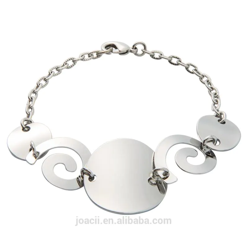 Joacii Ladies and Mens Fashion Custom 18K Gold Plated Charm Copper Alloy Bracelets