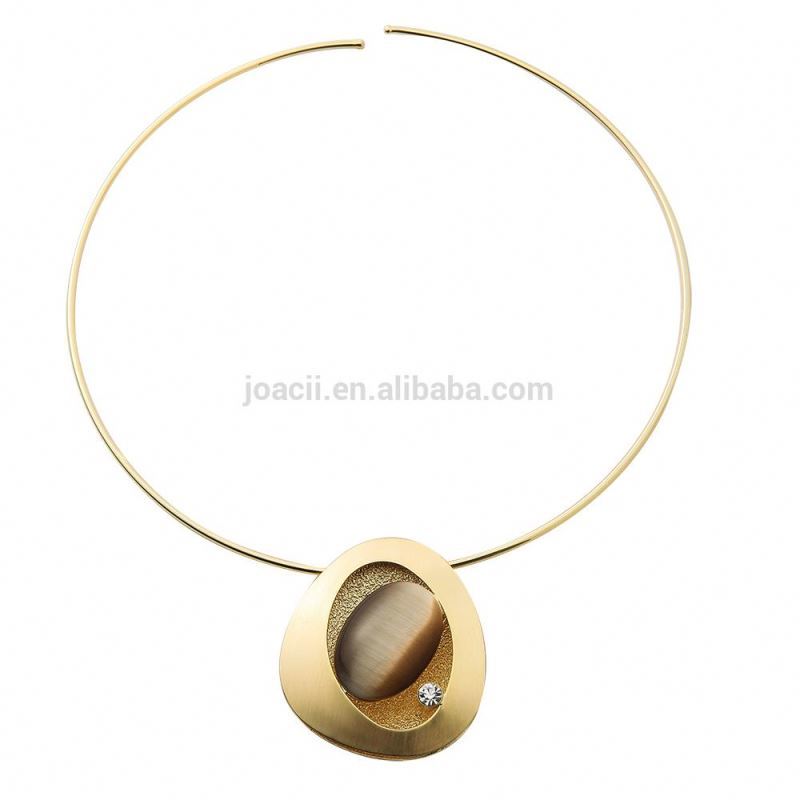 Joacii yellow necklace woman gold plated jewelry necklace pendant