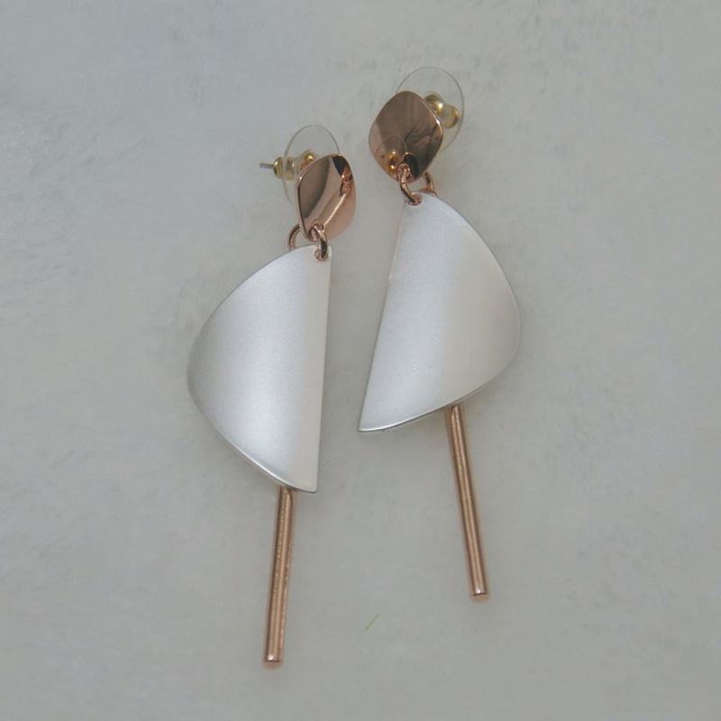 Wholesale Rose Gold Plated Long Stick Earrings Copper Jewelry With Joyeria De Mujer