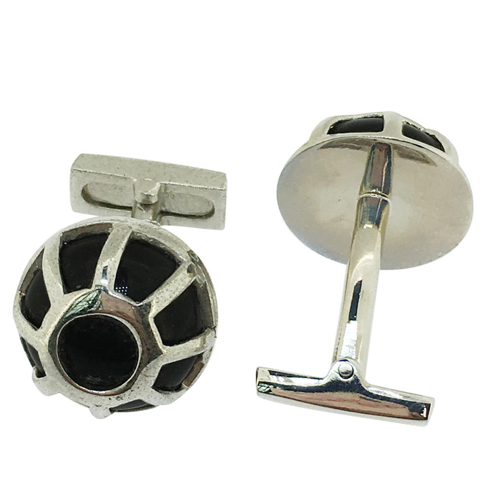 product-Black shell design brass men suit accessories top quality cufflinks-BEYALY-img-3