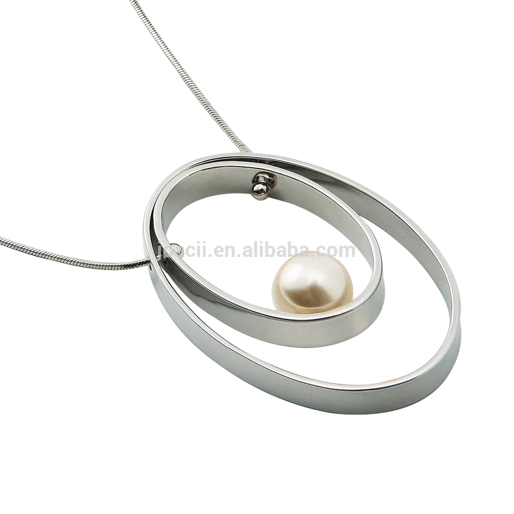 18k Gold Plated Pearl Pendant Jewelry Necklace Pendant