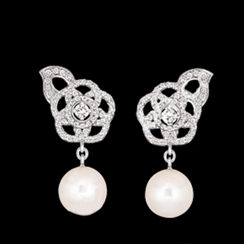product-Fantastic Rhodium Plating 925 Silver Cultured Pearl Earrings-BEYALY-img-3