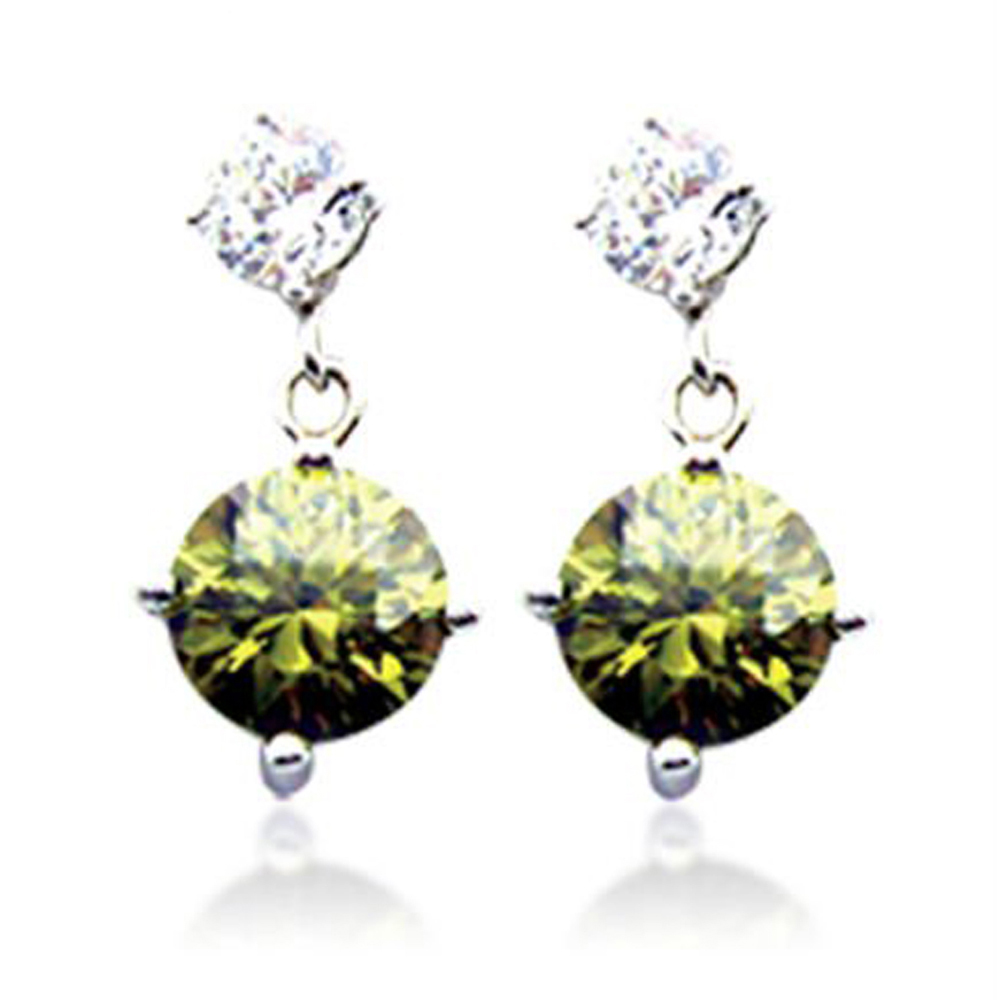 Clarity gemstone shiny fashion wholesale disco ball earrings