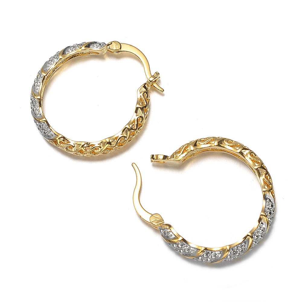 product-BEYALY-Wheel Shape Silver Bijou Jewelry Studs 9Ct Gold Earrings-img-2