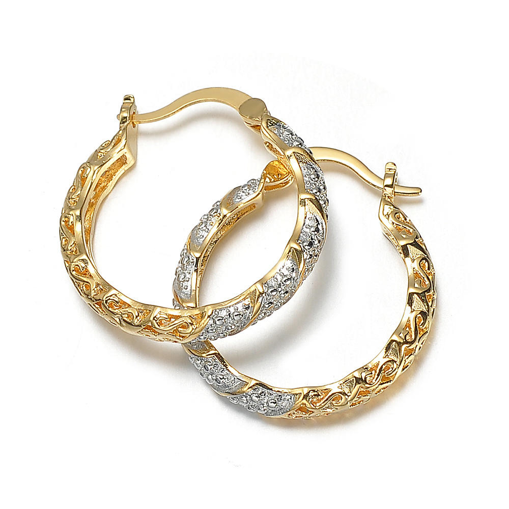 product-Wheel Shape Silver Bijou Jewelry Studs 9Ct Gold Earrings-BEYALY-img-3