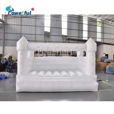 White Wedding Inflatable Jumping Bounce House Bouncy Castle