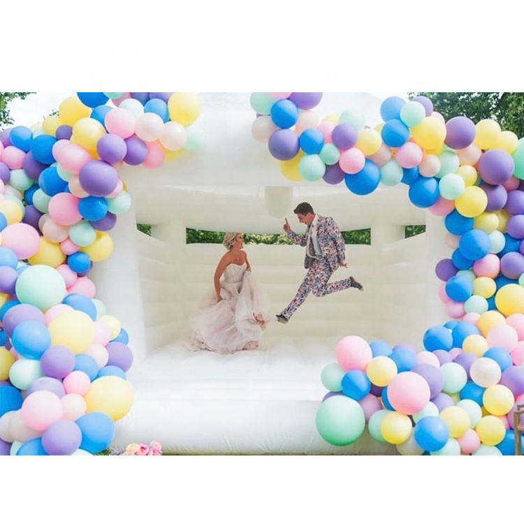 White Jumping Bouncy Castle Event Bounce House For Wedding