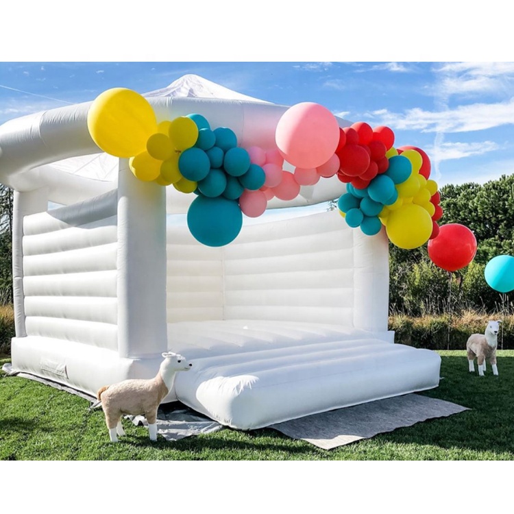 Outdoor Inflatable Bouncy House White Wedding Tent for Happy Wedding/Ceremonies/Party