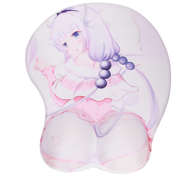Tigerwings full sexy nude girls 3d silicone anime printed mouse pad custom