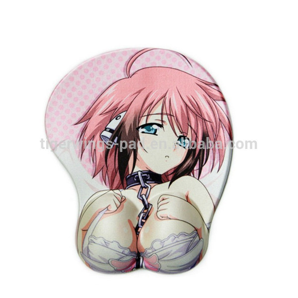 Tigerwings hot sexy girl animal gel silicon breast mouse pad