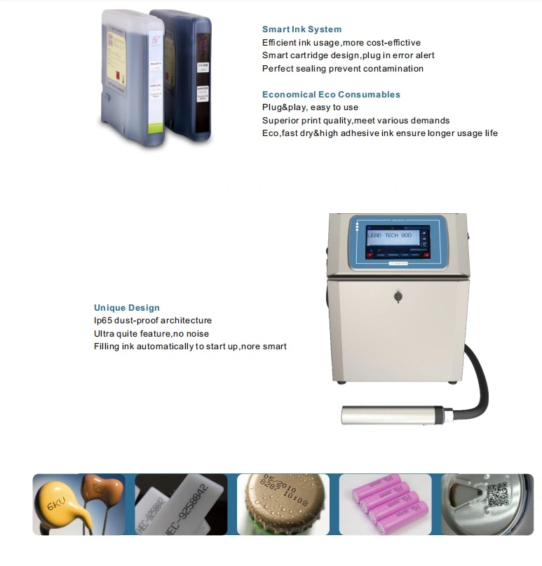 LEAD TECH continuous ink printer company for tobacco industry printing-3