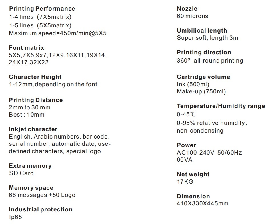 Lead Tech Lt760 Cij Inkjet Printer for PP Pipe Coding