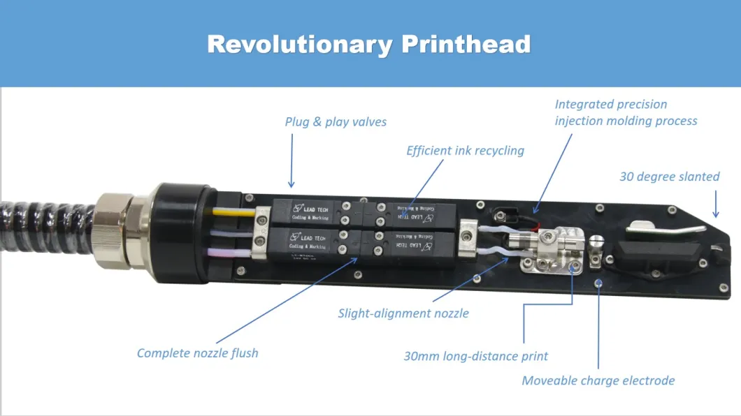 Lead Tech Lt760 Continuous Black to Red Printing Inkjet Printer