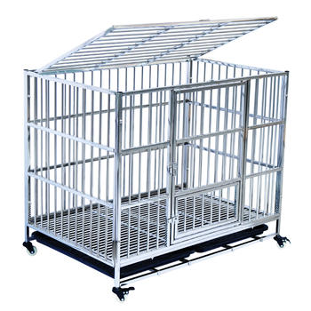 Cute Pet Dog Crate Furniture Tray Stainless Steel Custom Animal Cage