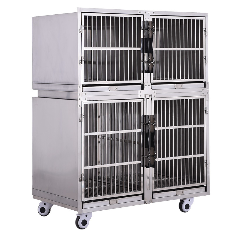 Wholesale Vet Cage Bank Pet Cages Hospital Large Stainless Steel Dog Cages