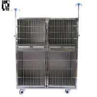 stainless steel 304 animal Medical cage pet vet hospital crates