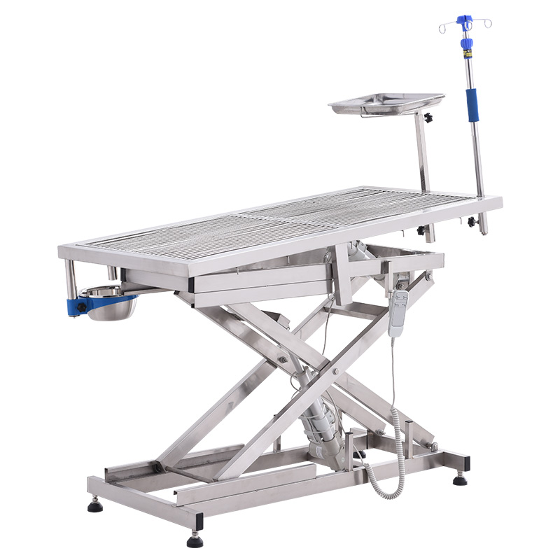 Electric Lifting and Tilting Stainless Steel Veterinaryoperating table