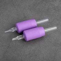 Purple Silicone 25mm Disposable Tattoo Machine Grip /Tube