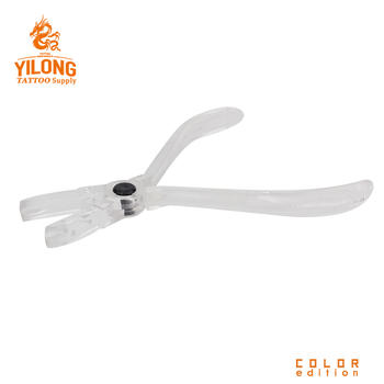 Yilong White Disposable ring closing piler /tongs sterilized by EO Gas Piercing Tools