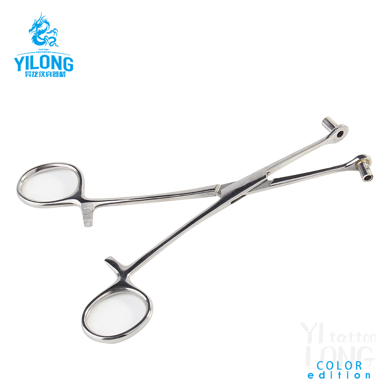 Yilong 316L Stainless steelSurgical S/S Septum Body Piercing Tools Plier Tattoo Accessories