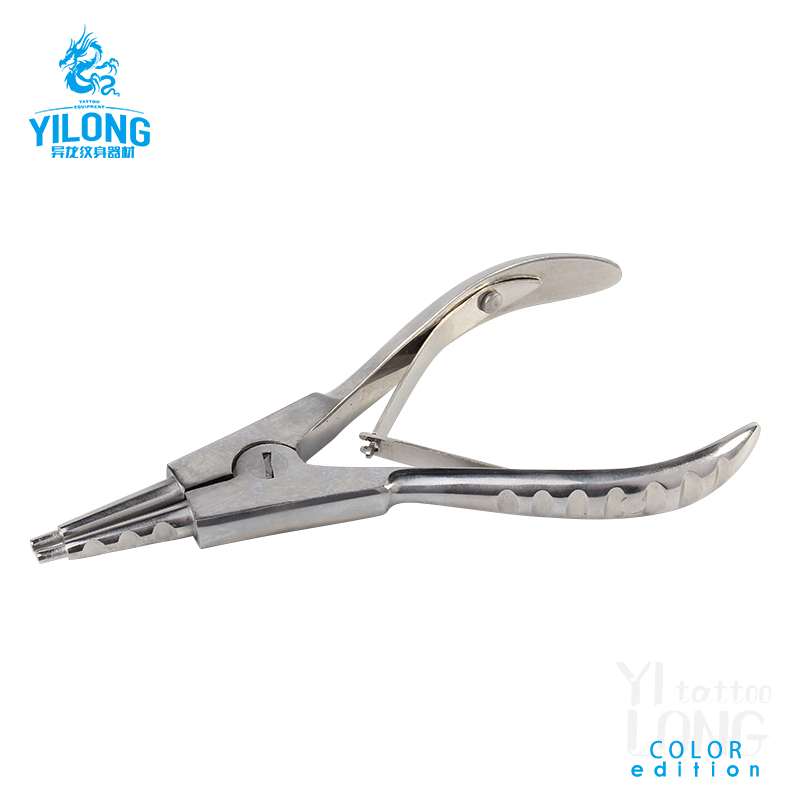 Yilong Stainless steel tongsClamp Body Piercing Tools Plier Tattoo Accessories