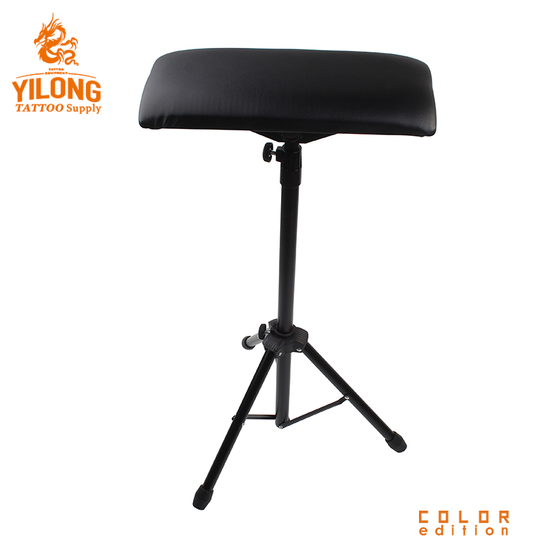 Yilong Professional Wholesale Stainless Steel Tattoo Chair Black Color Comfortable Tattoo Ajustable tattoo armrest