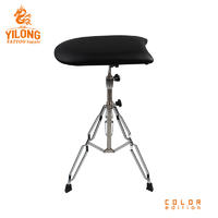 Yilong Wholesale Stainless Steel Tattoo Chair Black Color Comfortable Tattoo Ajustable tattoo armrest
